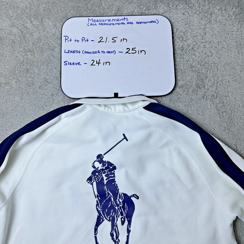 Ralph Lauren RLX Womens ‎ XL White Navy Full Zip Track Jacket US Open 2006 - Picture 6 of 14